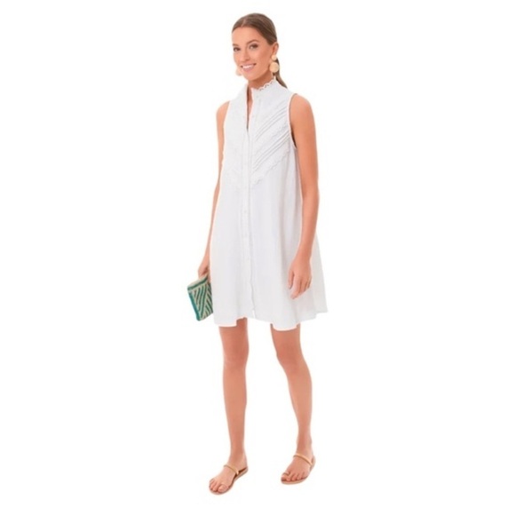 Tuckernuck Dresses & Skirts - Tuckernuck Pomander Place White Dutton Dress Button Front Shirt Dress Size L